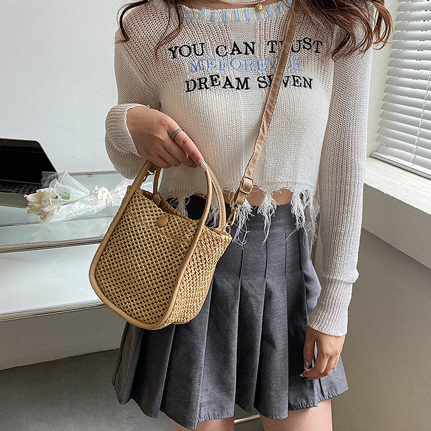 Grinleer Woven Sling Bag