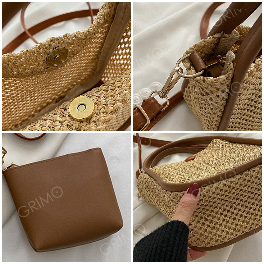 Grinleer Woven Sling Bag
