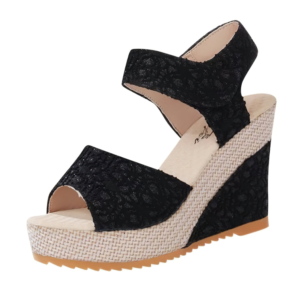 Lace Wedge High heel